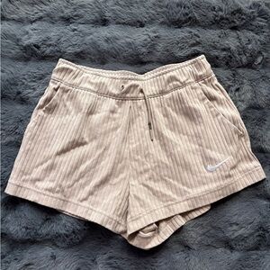Nike Taupe Ribbed Shorts